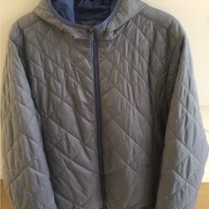 RHONE Men's Quilted Blue Jacket